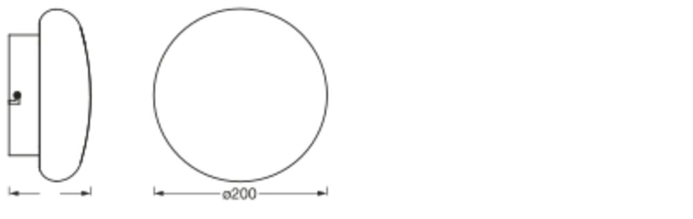 Ledvance SMART+ Wifi Orbis Wall Aqua IP44 Round 200mm TW Pic_3