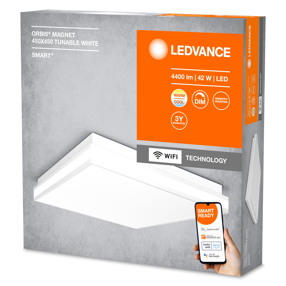 Ledvance SMART+ Wifi Orbis Magnet White 450x450mm TW Pic_2