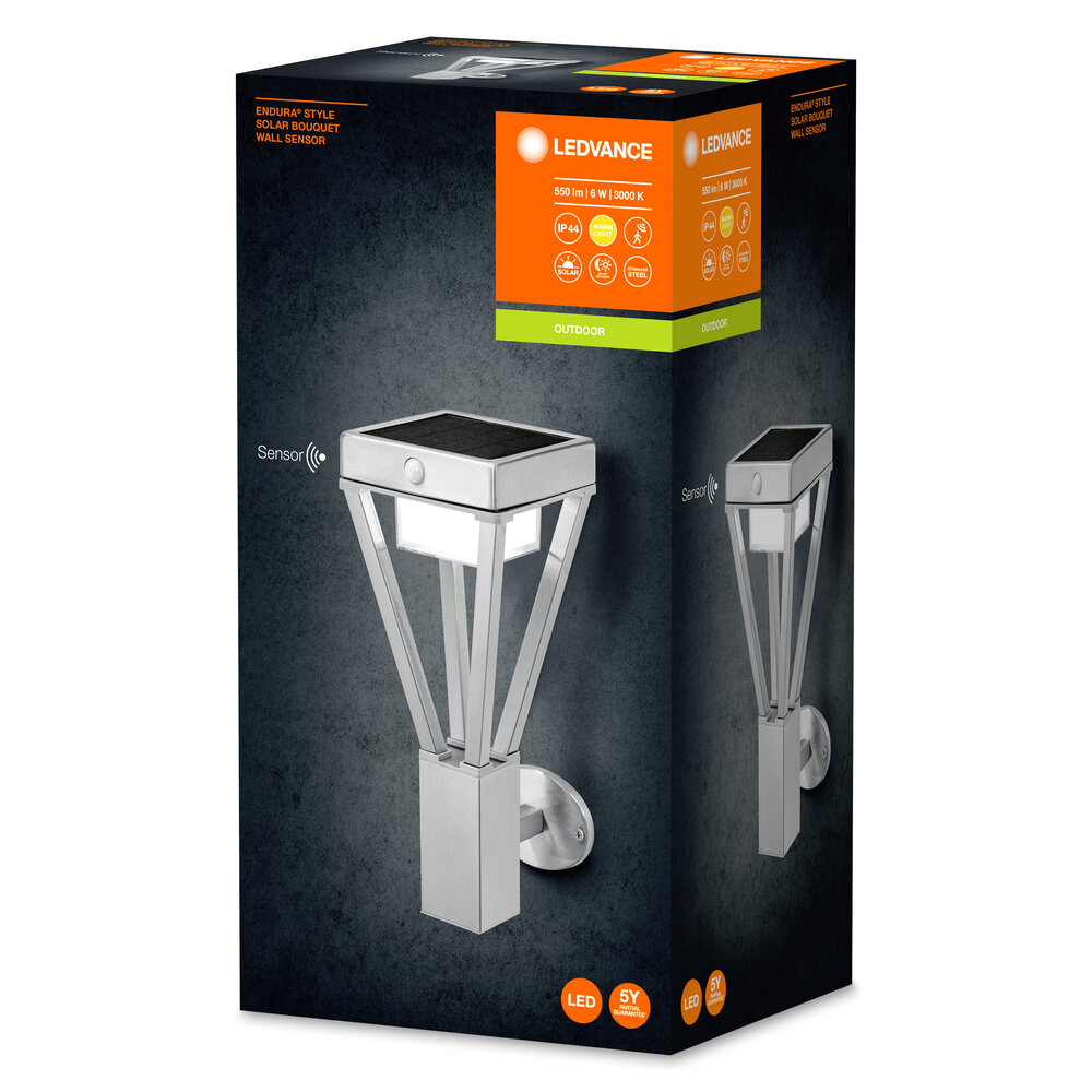 Ledvance ENDURA Style Solar Bouquet Wall Sensor 6W Pic_2