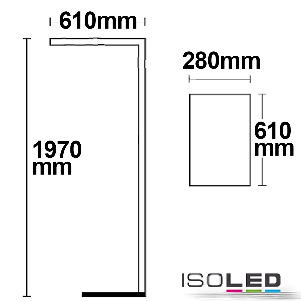 ISOLED LED Office Pro Stehleuchte Up+Down Pic_1