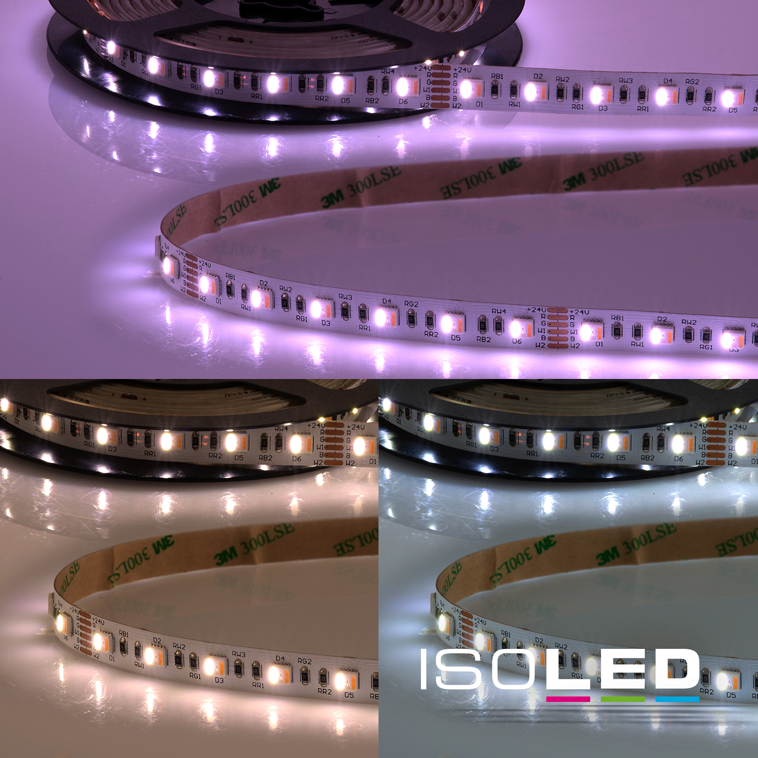 ISOLED LED SIL RGB+W+WW Flexband, 24V Pic_1