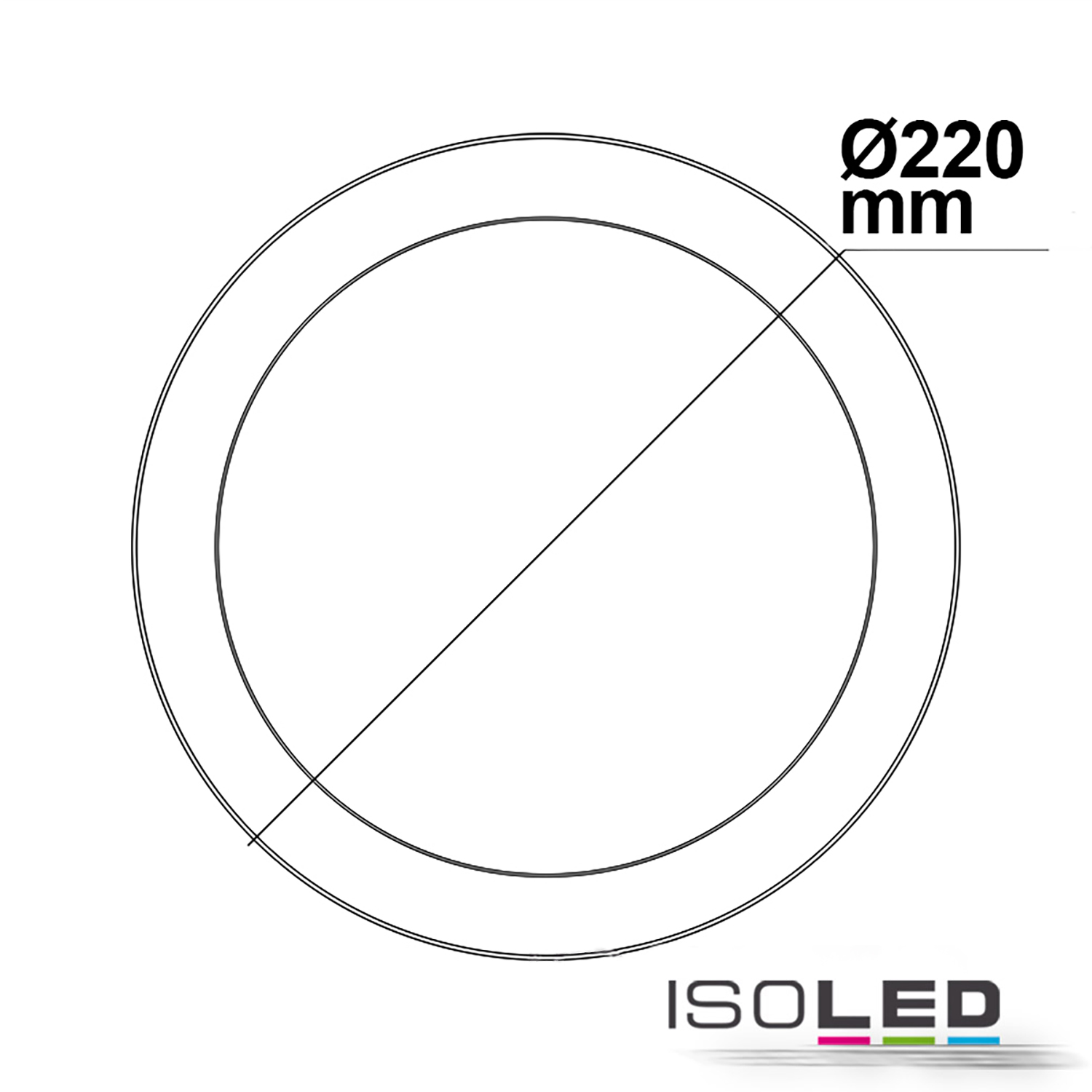 ISOLED LED Deckenleuchte weiß, 18W, rund Pic_1