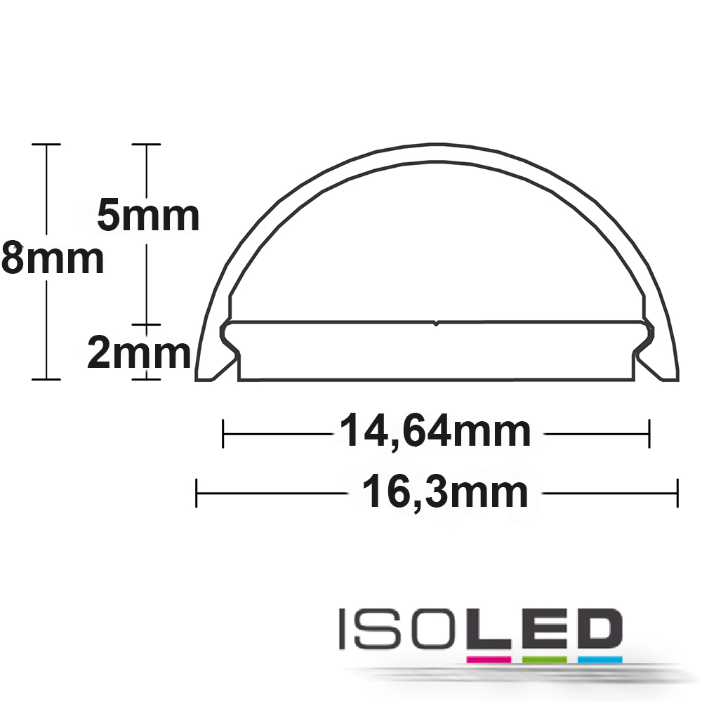 ISOLED Abdeckung COVER26 opal/satiniert Pic_2