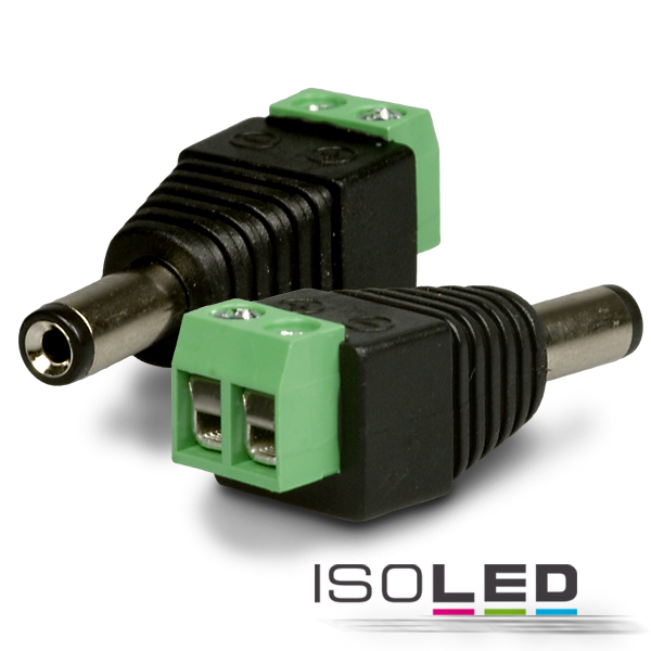ISOLED Rundsteckeradapter MALE 2-polig Pic_1