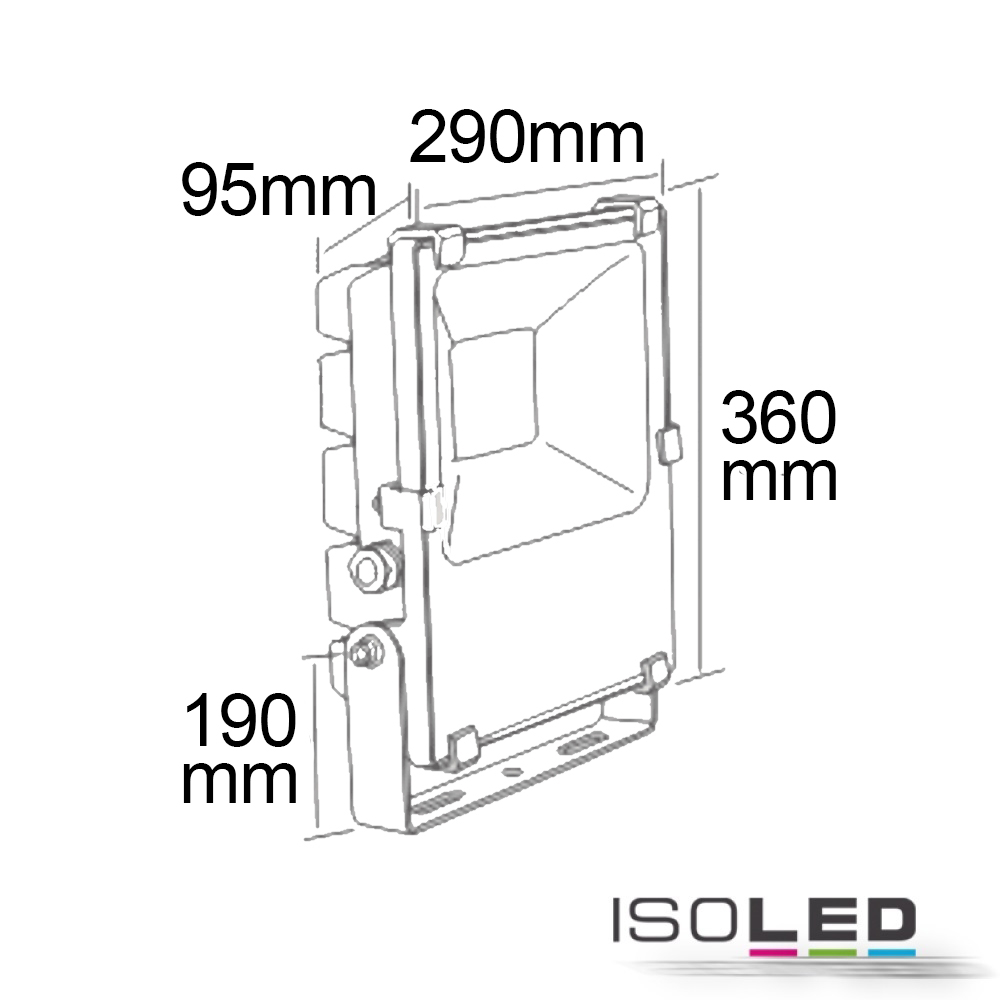 ISOLED LED Fluter Prismatic 100W, kaltweiß Pic_2