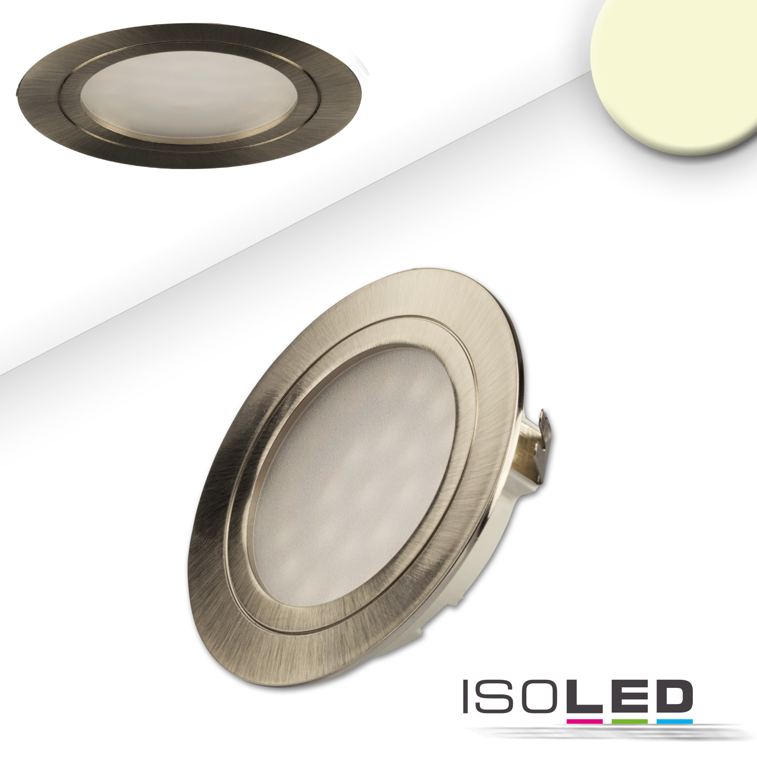 ISOLED LED Möbeleinbaustrahler MiniAMP silber Pic_1