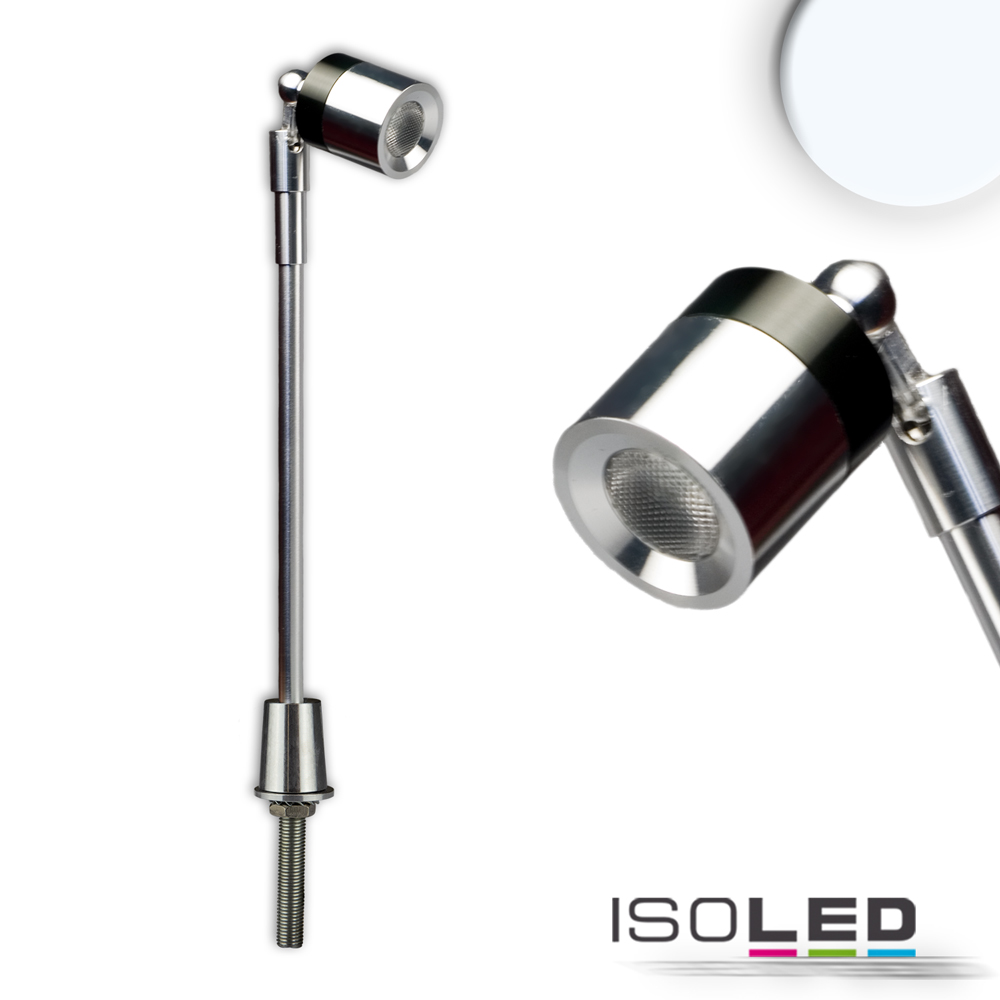ISOLED LED Vitrinen-Leuchte, chrom, 3W 25° Pic_1