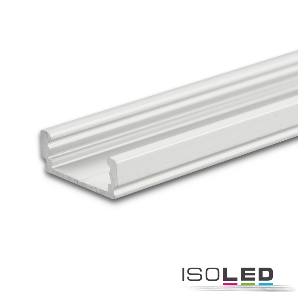 ISOLED LED Aufbauprofil SURF12 FLAT Aluminium Pic_1