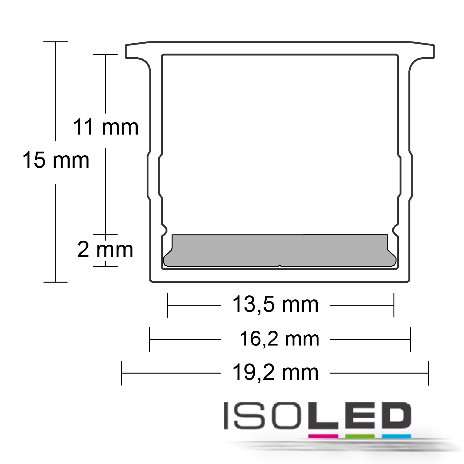 ISOLED Abdeckung COVER21 opal/satiniert IP54 Pic_1