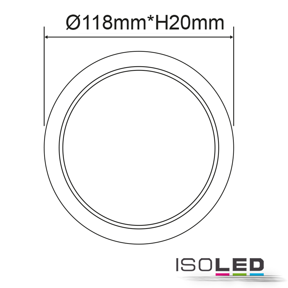 ISOLED LED Downlight Flex 8W, prismatisch Pic_1