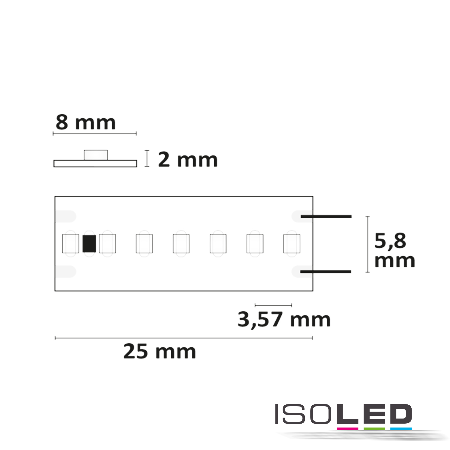 ISOLED LED CRI960 Linear8-Flexband, 24V, 15W Pic_2