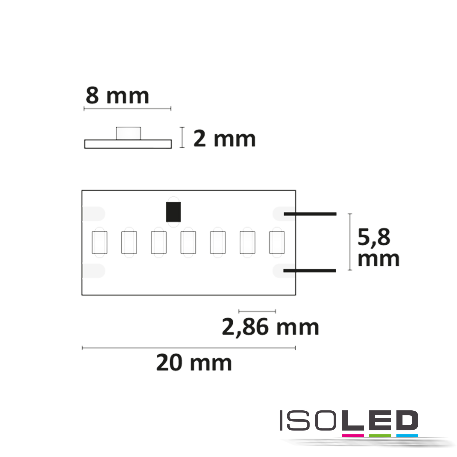 ISOLED LED CRI927 Linear8-Flexband, 24V, 22W Pic_2