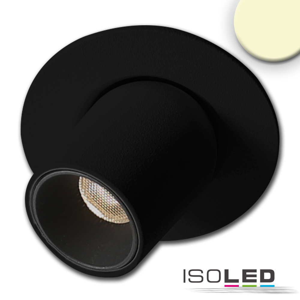 ISOLED LED Einbauleuchte Pipe MiniAMP schwarz Pic_1
