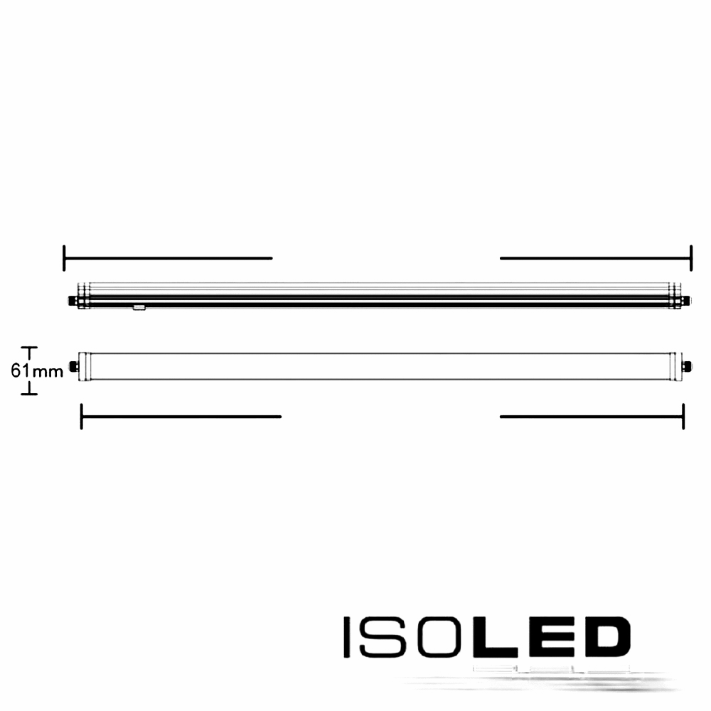 ISOLED LED Linearleuchte 42W, IP65, neutralweiß Pic_1