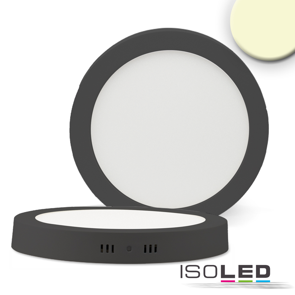 ISOLED LED Deckenleuchte schwarz, 24W, rund Pic_1