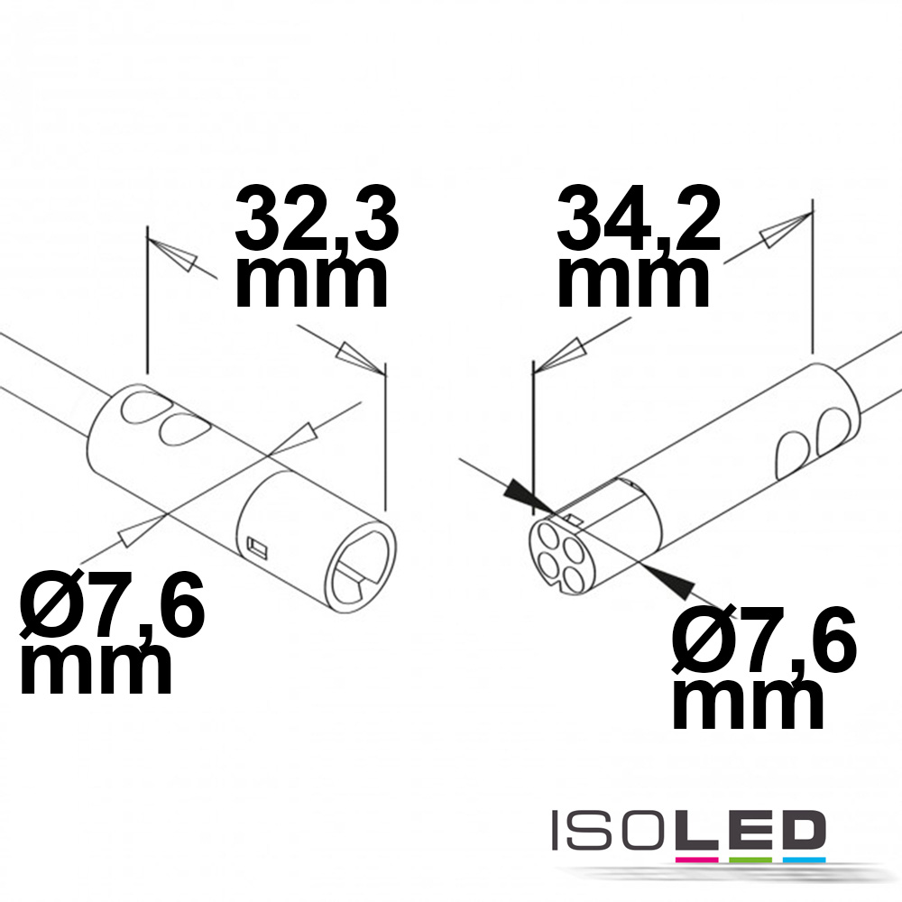 ISOLED Mini-Plug RGB Verlängerung male-female Pic_1