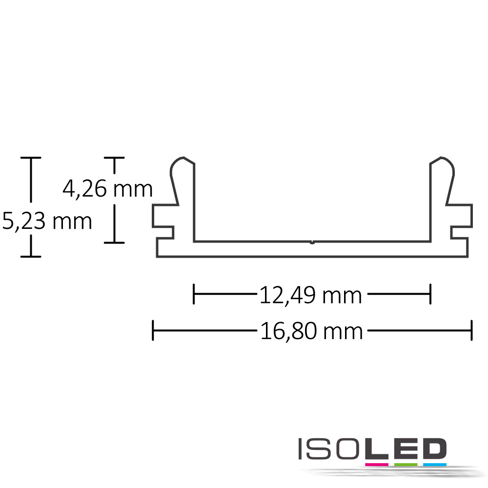 ISOLED LED Aufbauprofil SURF12 BORDERLESS Pic_1