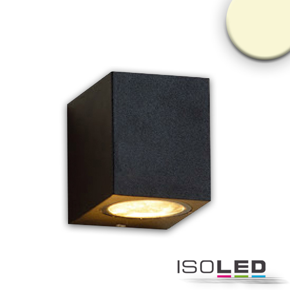 ISOLED Wandleuchte 1xGU10, IP54, sandschwarz Pic_1