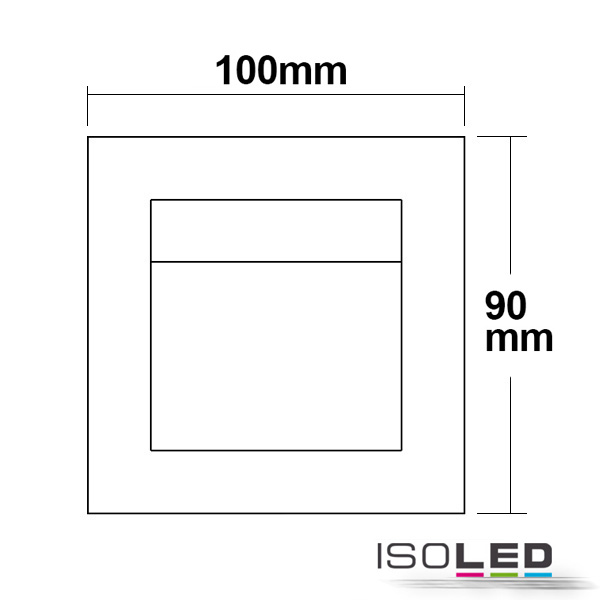 ISOLED LED Einbauleuchte rechteckig IP44 Pic_2