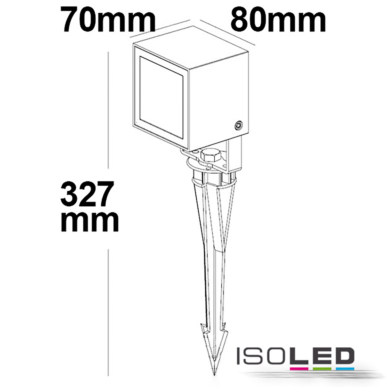 ISOLED LED Aussenstrahler Cube IP65 Pic_1