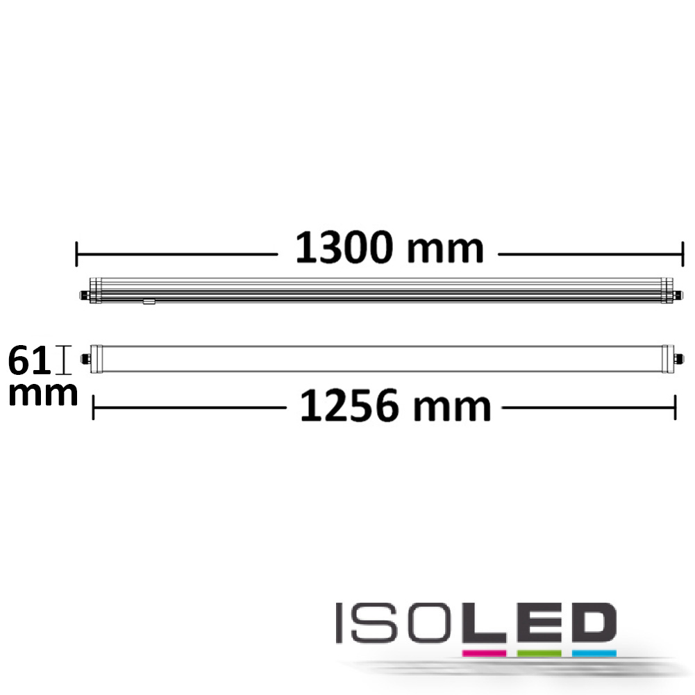 ISOLED LED Linearleuchte 36W, IP65, warmweiß Pic_2