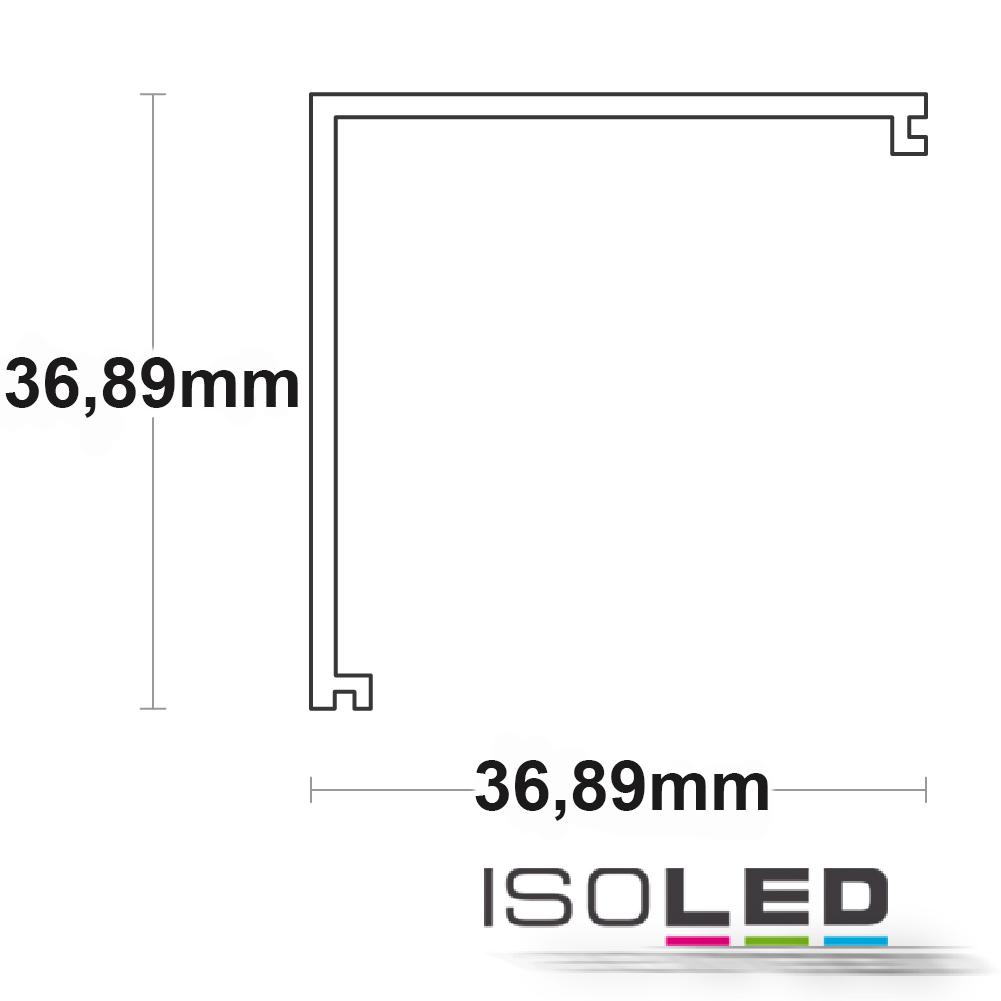 ISOLED Abdeckung COVER16 opal/satiniert Pic_1