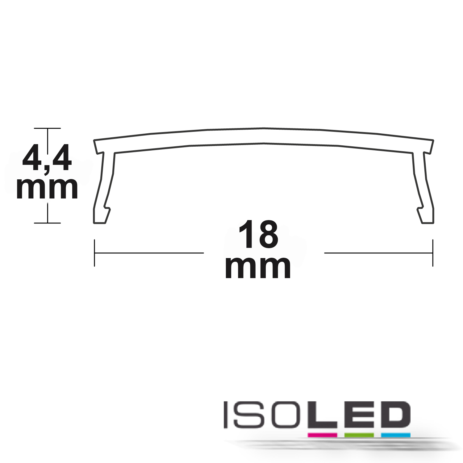 ISOLED Abdeckung COVER22 opal/satiniert Pic_2