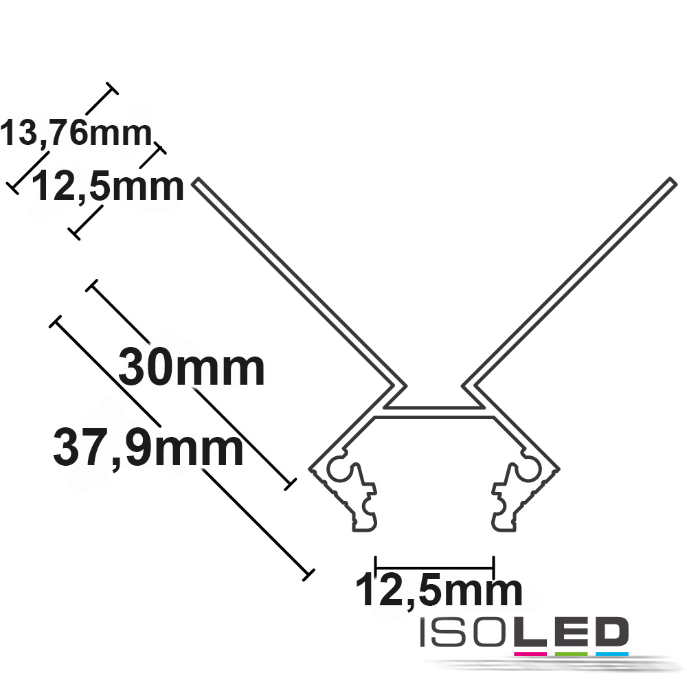 ISOLED LED Trockenbauprofil Außeneck Pic_1