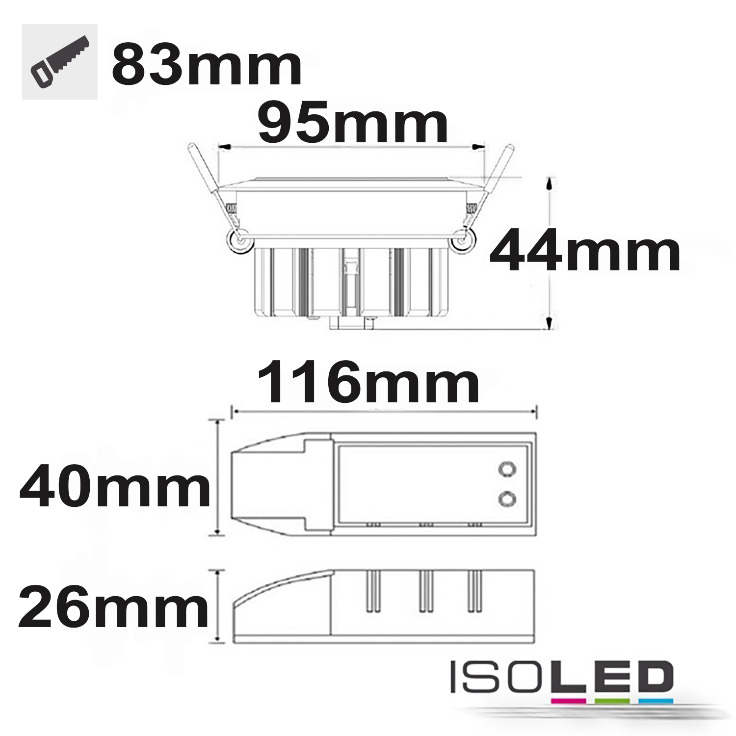 ISOLED LED Einbaustrahler SUNSET Pic_2