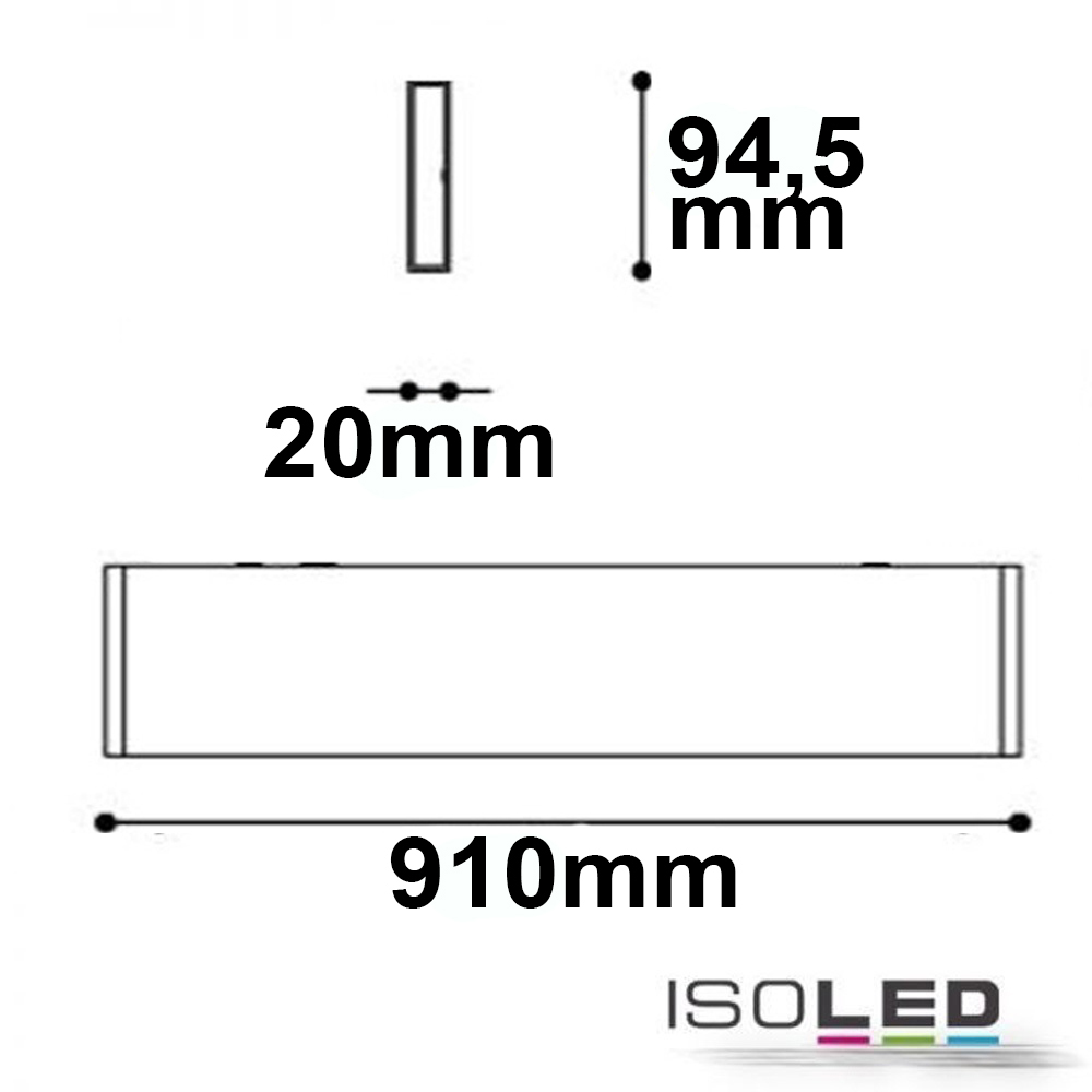ISOLED LED Wandleuchte Linear Up+Down 900 Pic_1
