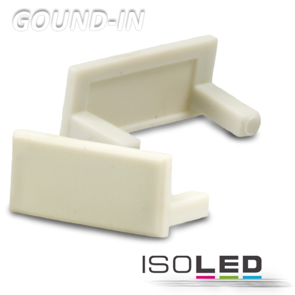 FIAI Handels GmbH Endkappe für Profil GROUND-IN10 weiß Pic_1