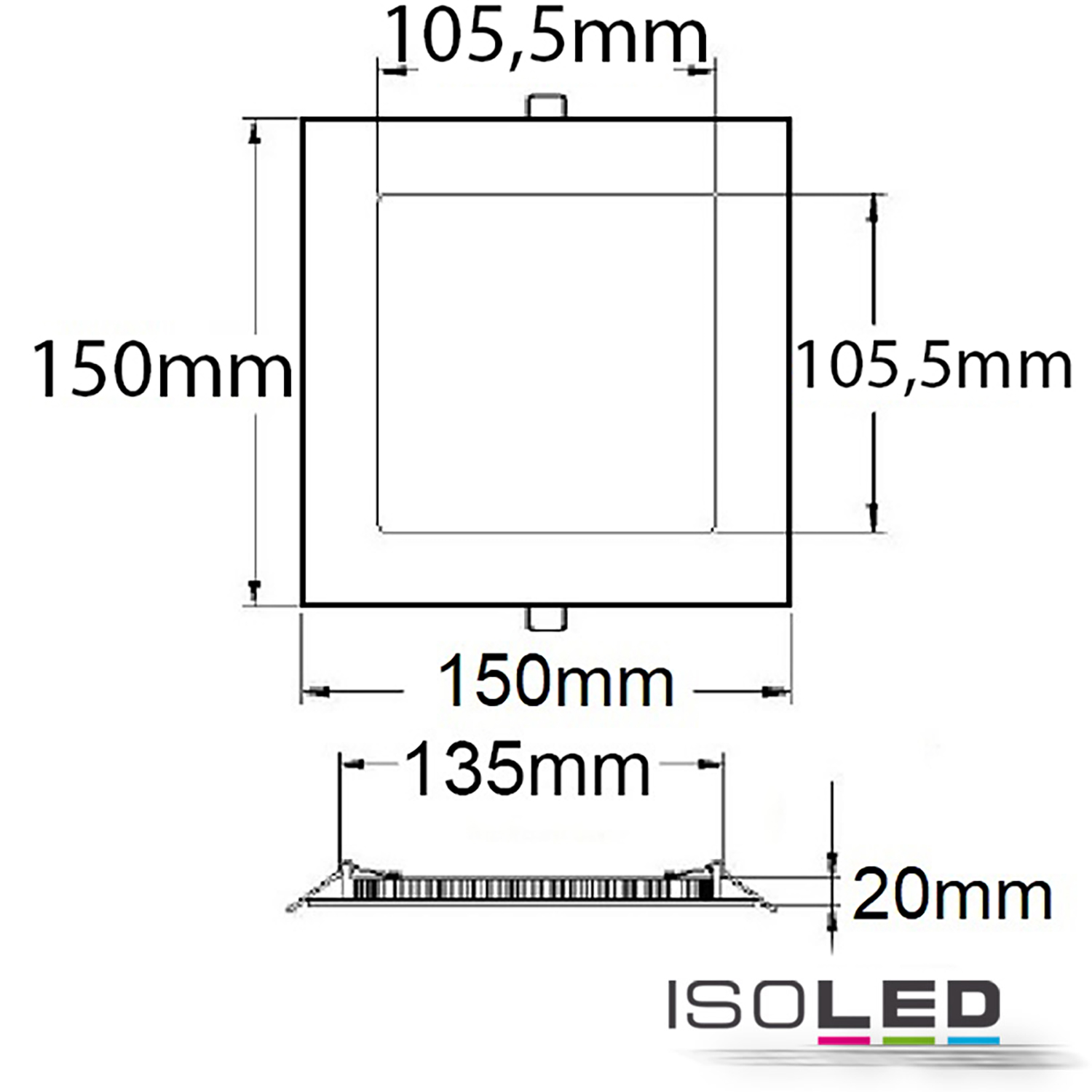 FIAI Handels GmbH LED Downlight, 9W, ultraflach Pic_1