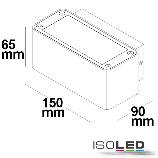 ISOLED LED Wandleuchte Up&Down 4x3W CREE Pic_2