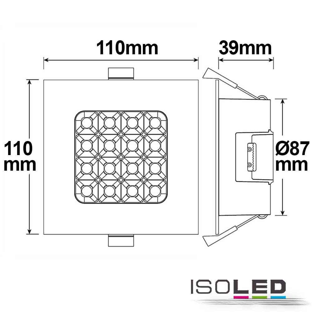 ISOLED LED Downlight Prism 10W Pic_1
