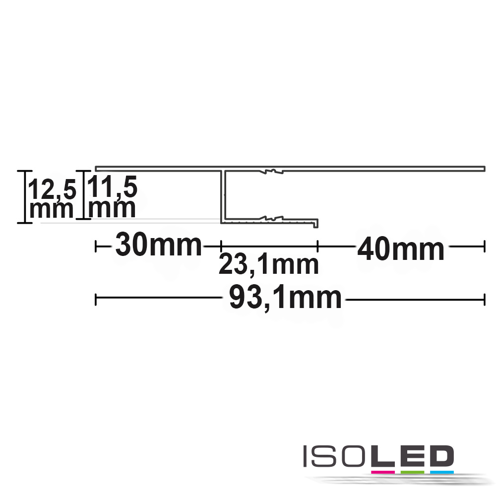 ISOLED LED Trockenbauprofil Schattenfuge 40 Pic_1