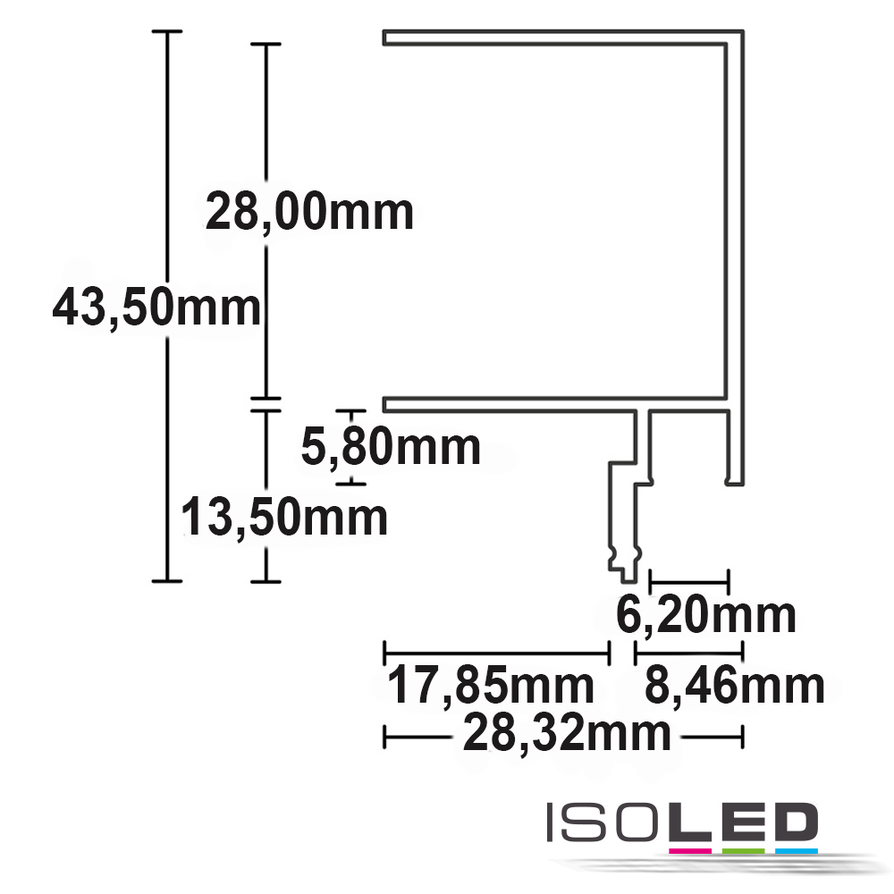 ISOLED LED Trockenbauprofil Schattenfuge 8 Pic_1