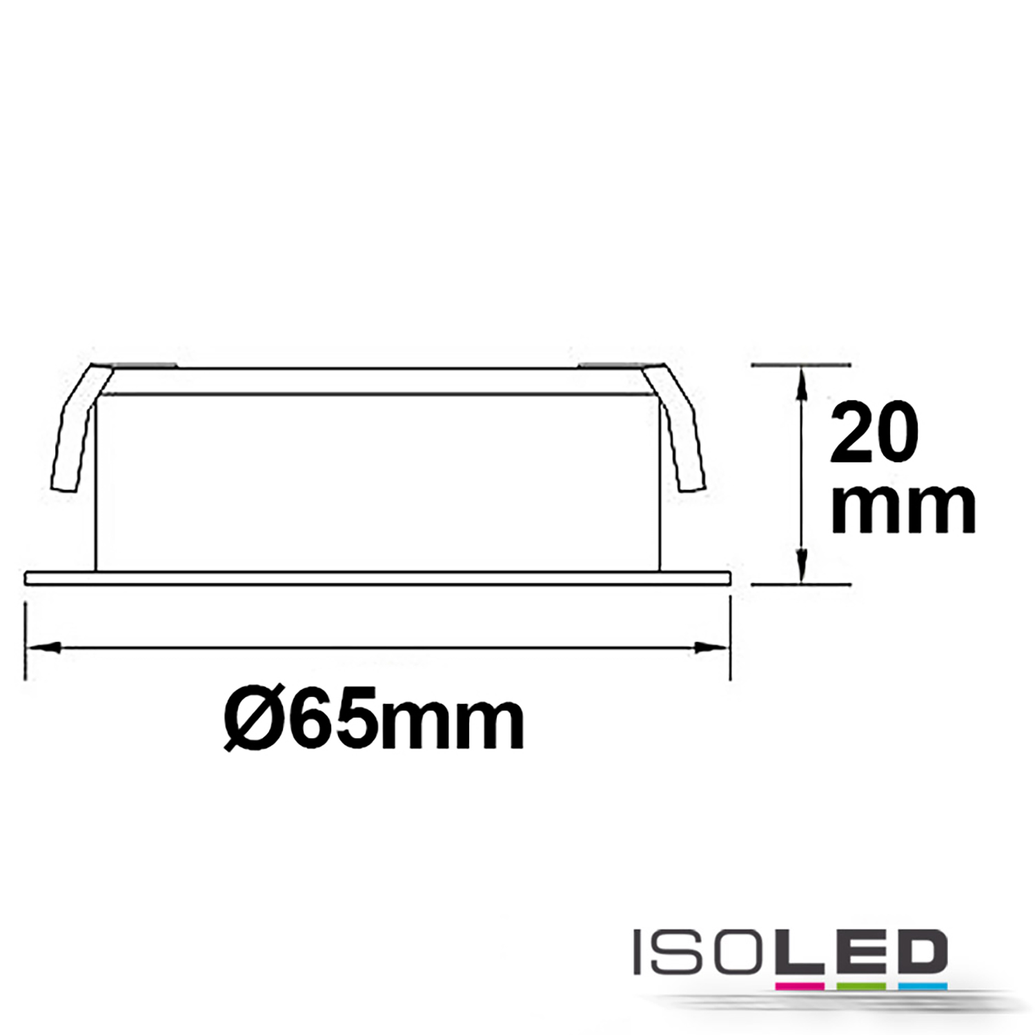 ISOLED LED Möbel-Einbaustrahler COB mit Pic_2