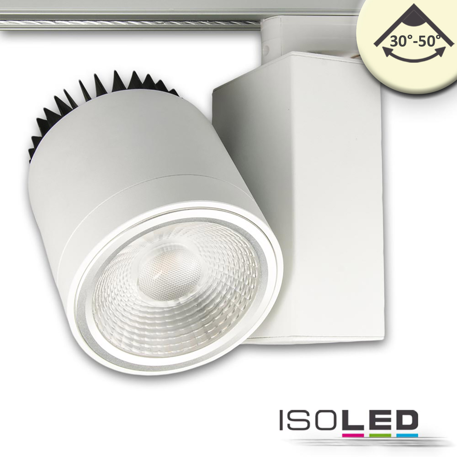 ISOLED 3-PH Schienen-Strahler fokussierbar, 30W Pic_1