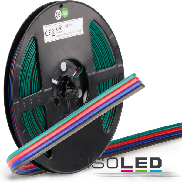 ISOLED Kabel RGB 10m Rolle 4-polig Pic_1