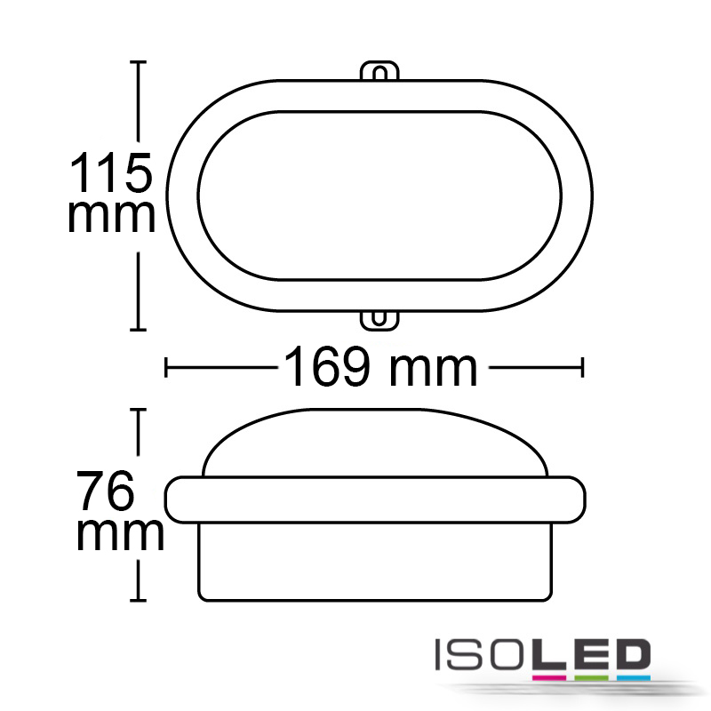 ISOLED LED Kellerleuchte, 10W, IP44 Pic_1