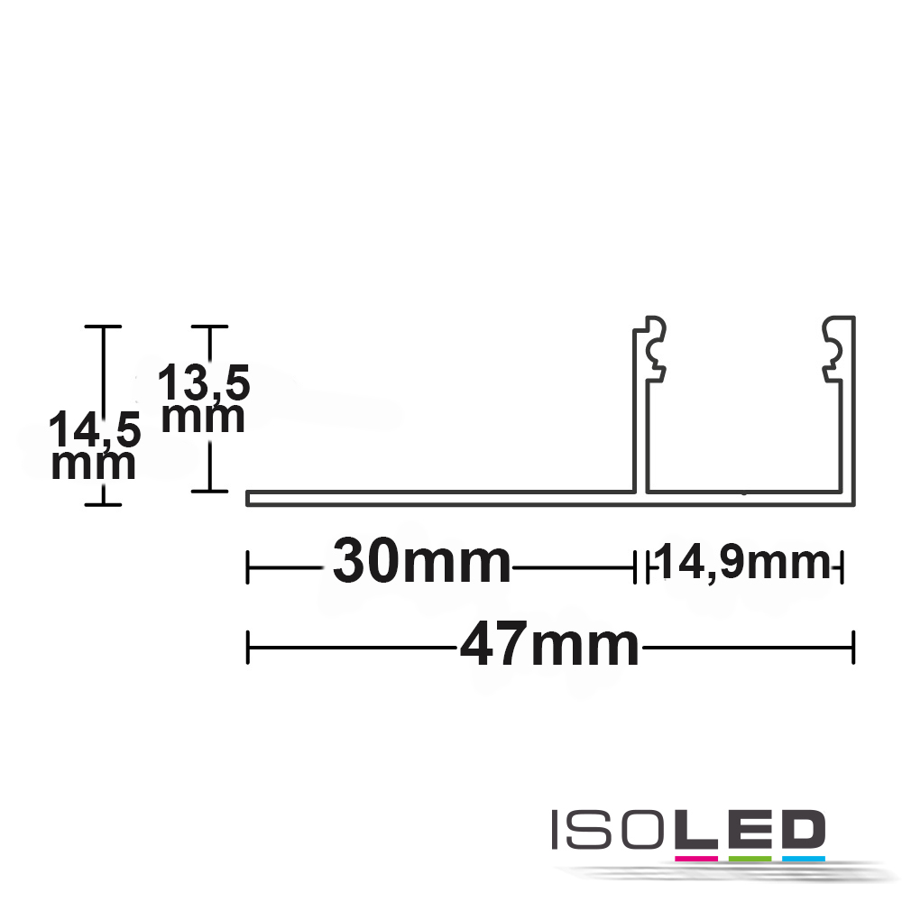ISOLED LED Trockenbauprofil Abschluss Pic_1