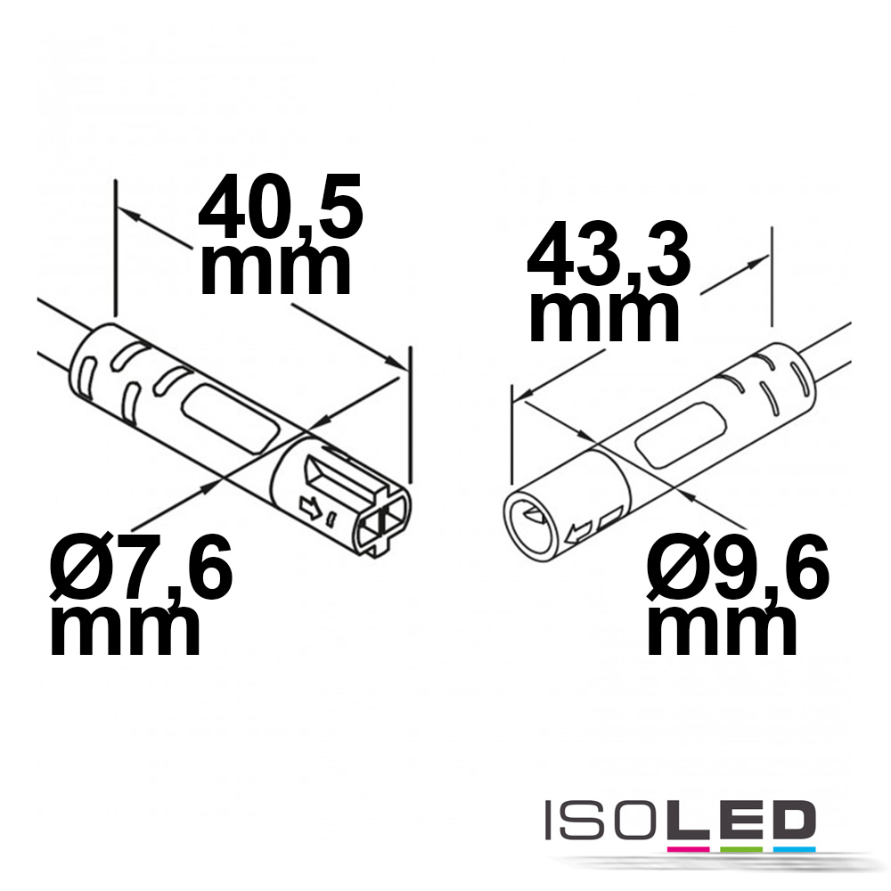 ISOLED Mini-Plug Verlängerung male-female Pic_1