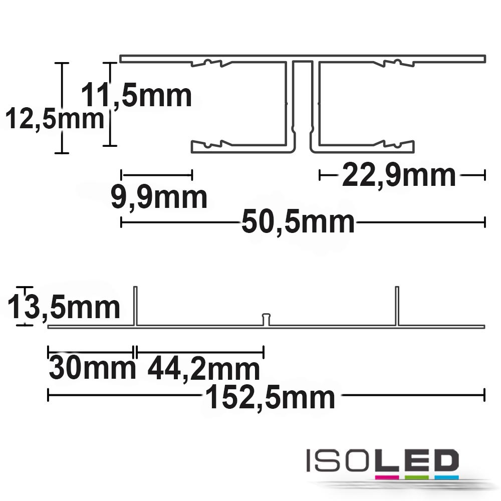 ISOLED LED Trockenbau-Leuchtenprofil Pic_1