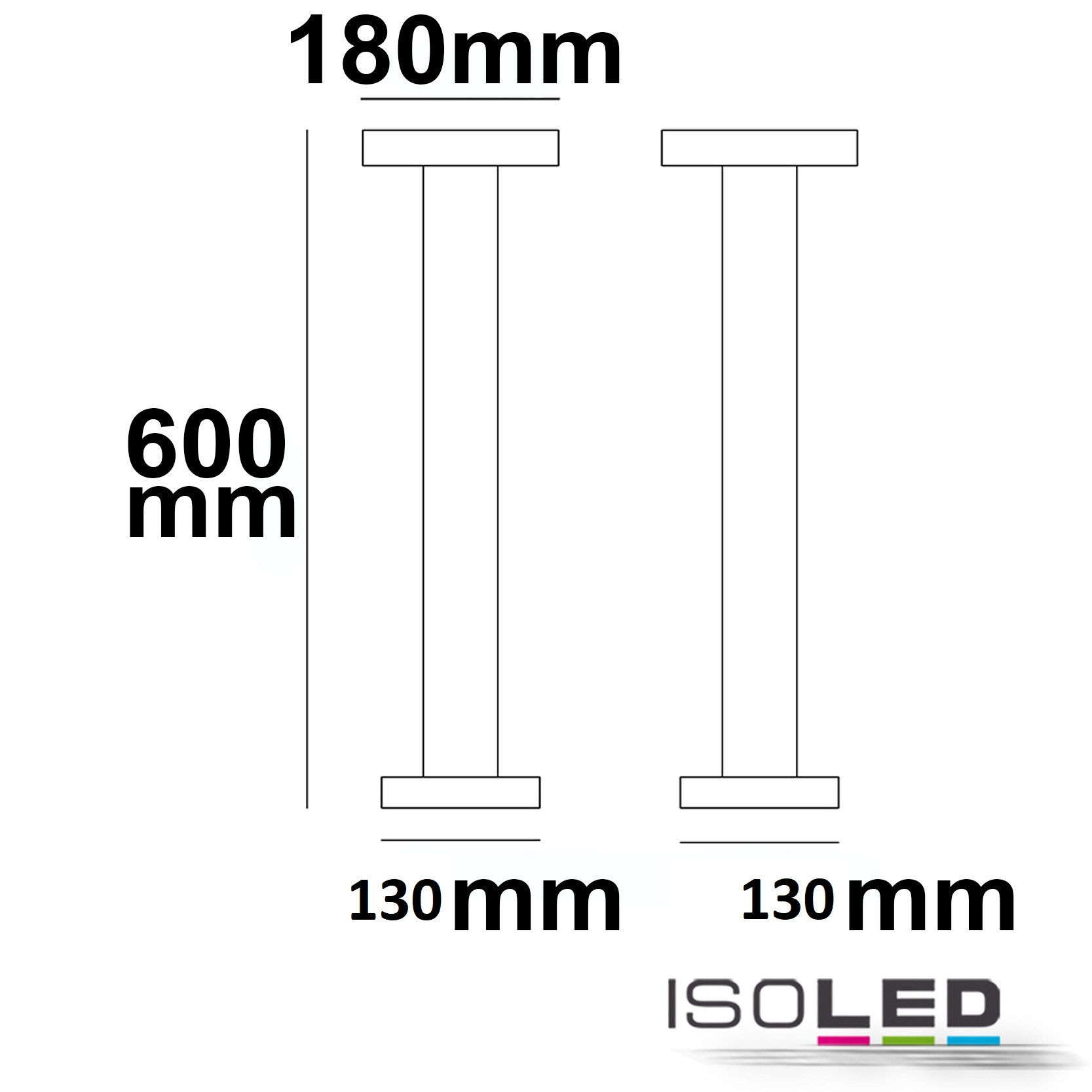 ISOLED LED Wegeleuchte Poller-3, 60cm Pic_2