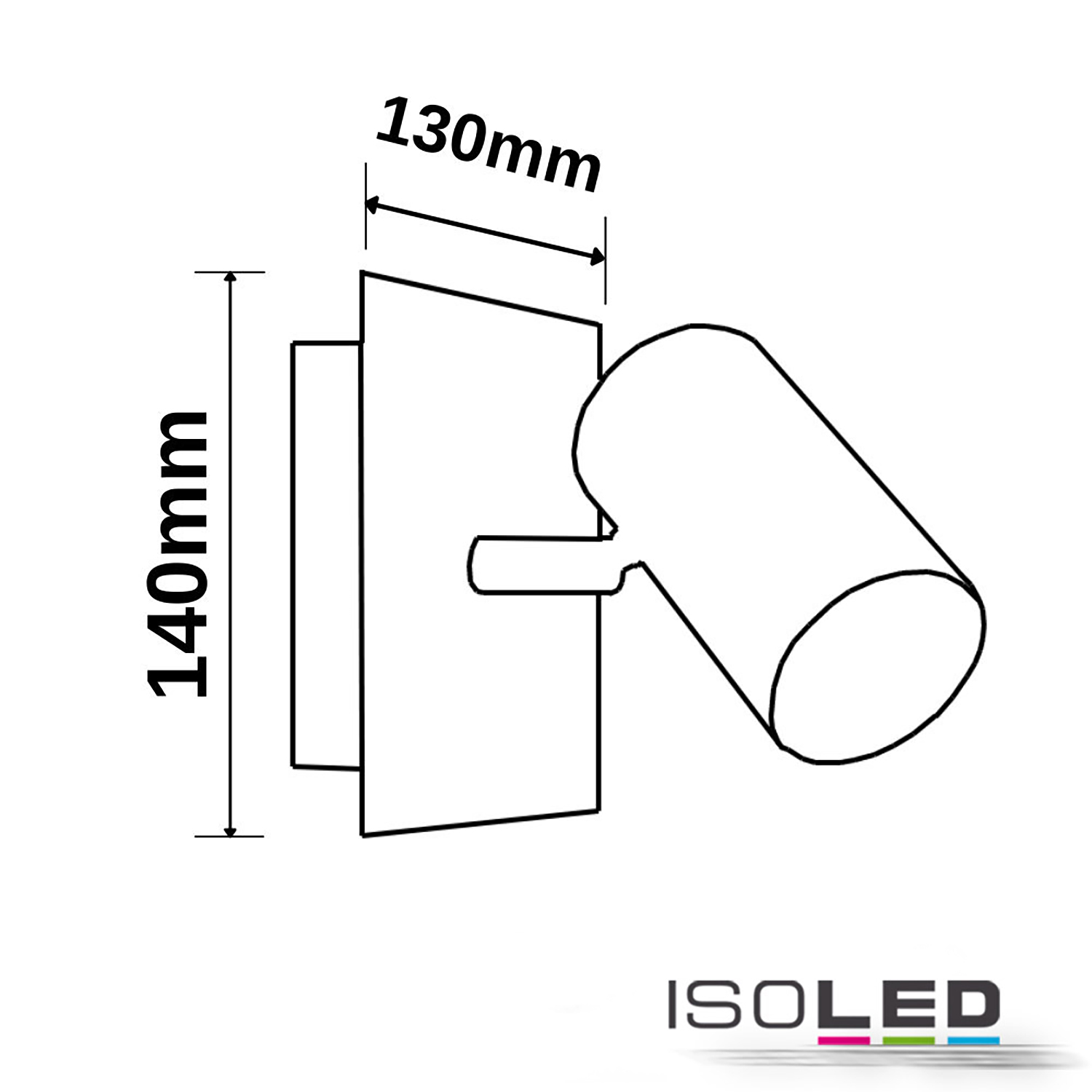 ISOLED Wandleuchte nickel matt, mit Pic_1
