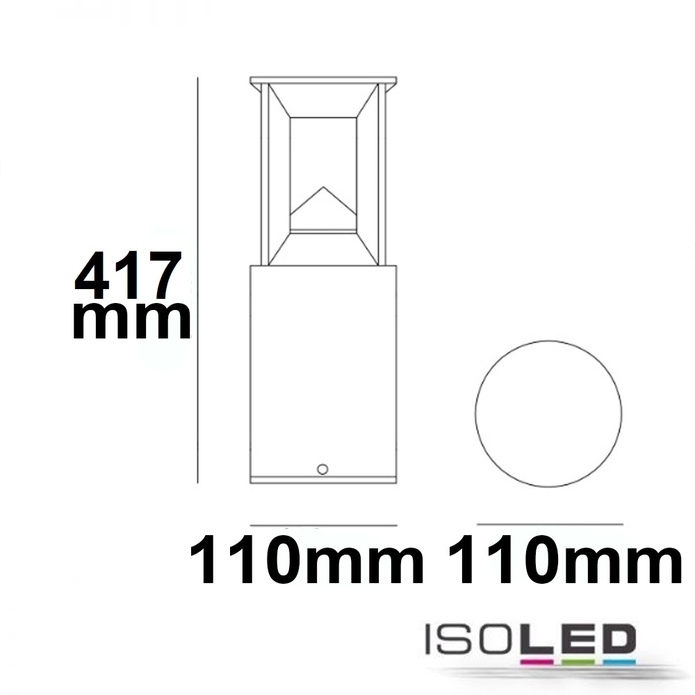 ISOLED LED Wegeleuchte Poller-4, 40cm Pic_3