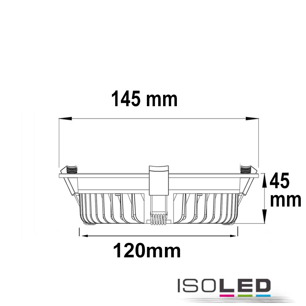 ISOLED LED Downlight UGR<19, 18W Pic_1