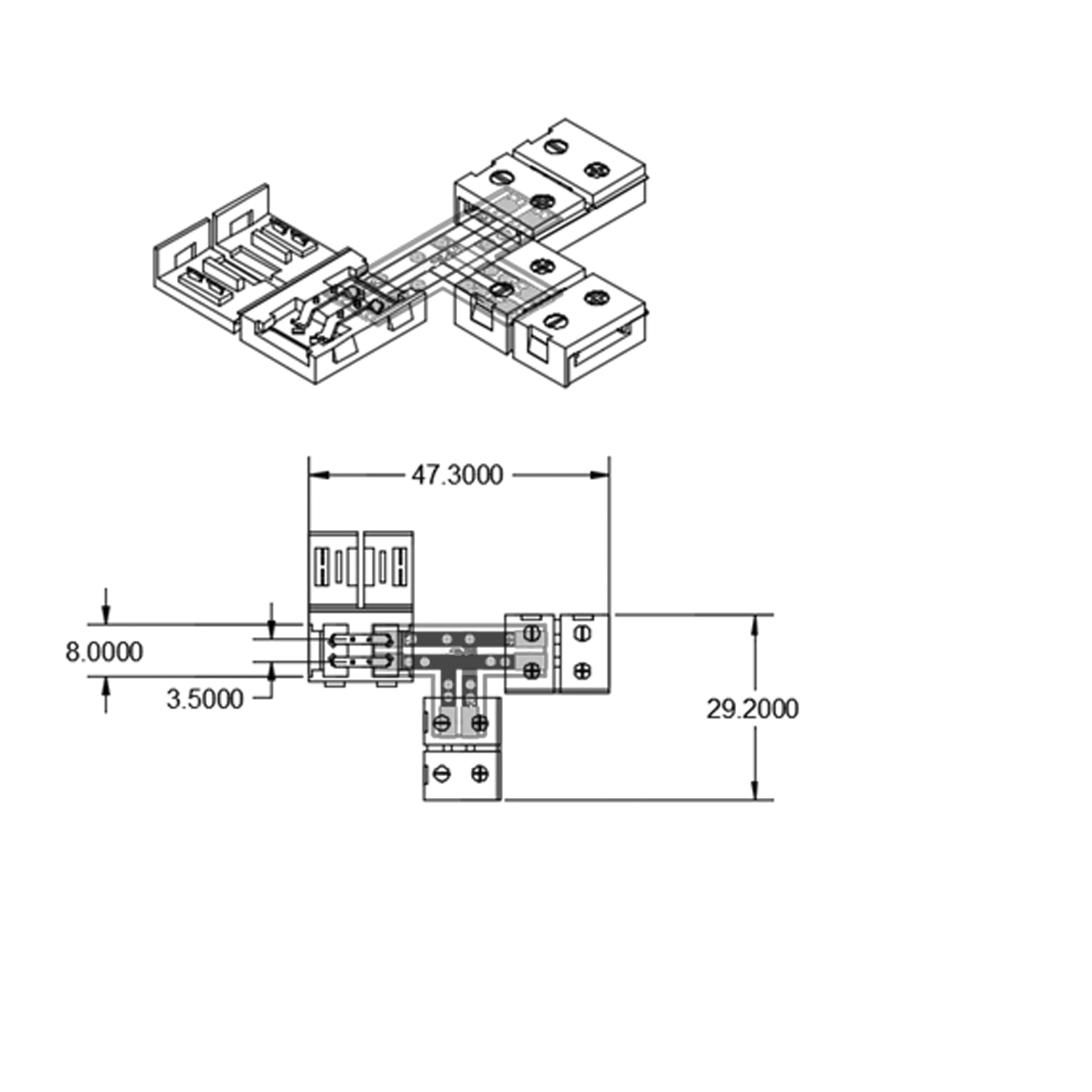 ISOLED Clip-T-Verbinder (max. 5A) für 2-pol. Pic_1