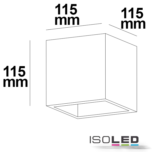 ISOLED Gips-Wandleuchte G9, würfelförmig Pic_2