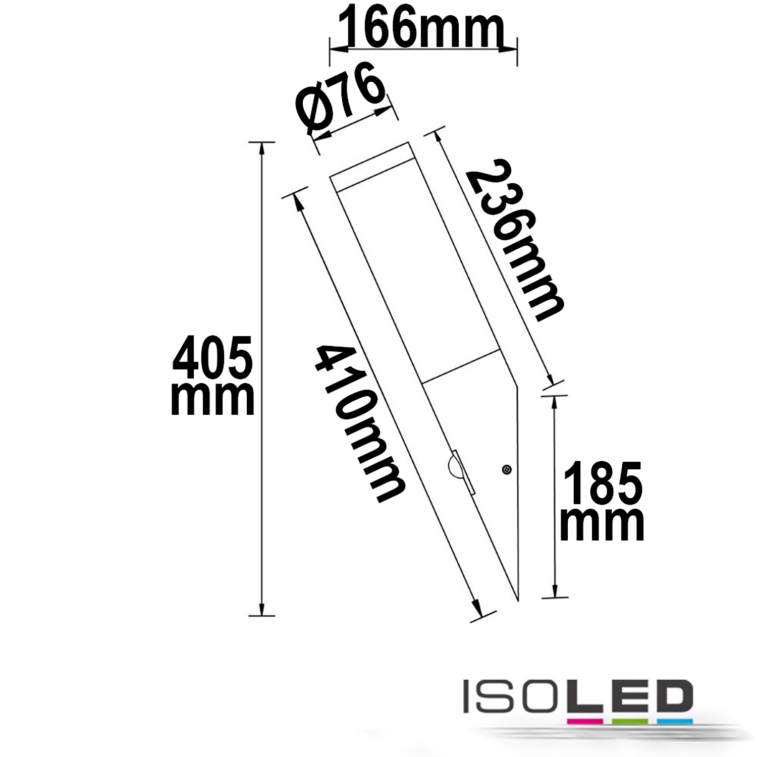 ISOLED Wandleuchte anthrazit, PIR Pic_1